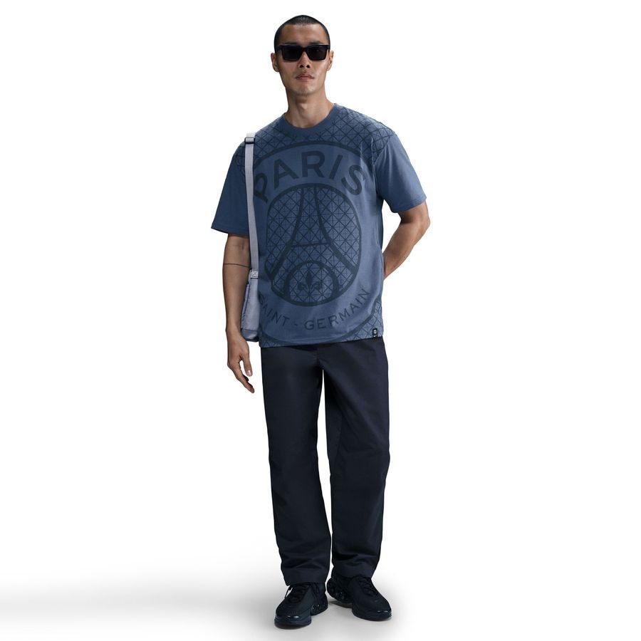 Paris Saint Germain T-Shirt - Diffused Blue - Men's-SoccerKits Hub | Buy Soccer Jerseys Online